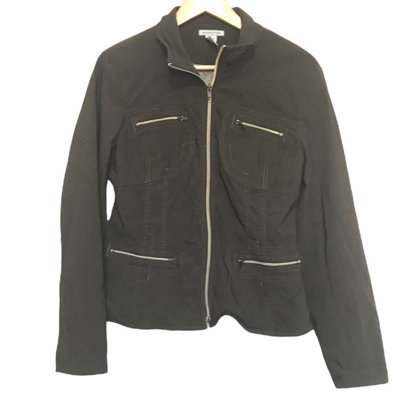 𝅺jp Evolution dark green military utility stretchy jacket M - Picture 1 of 14